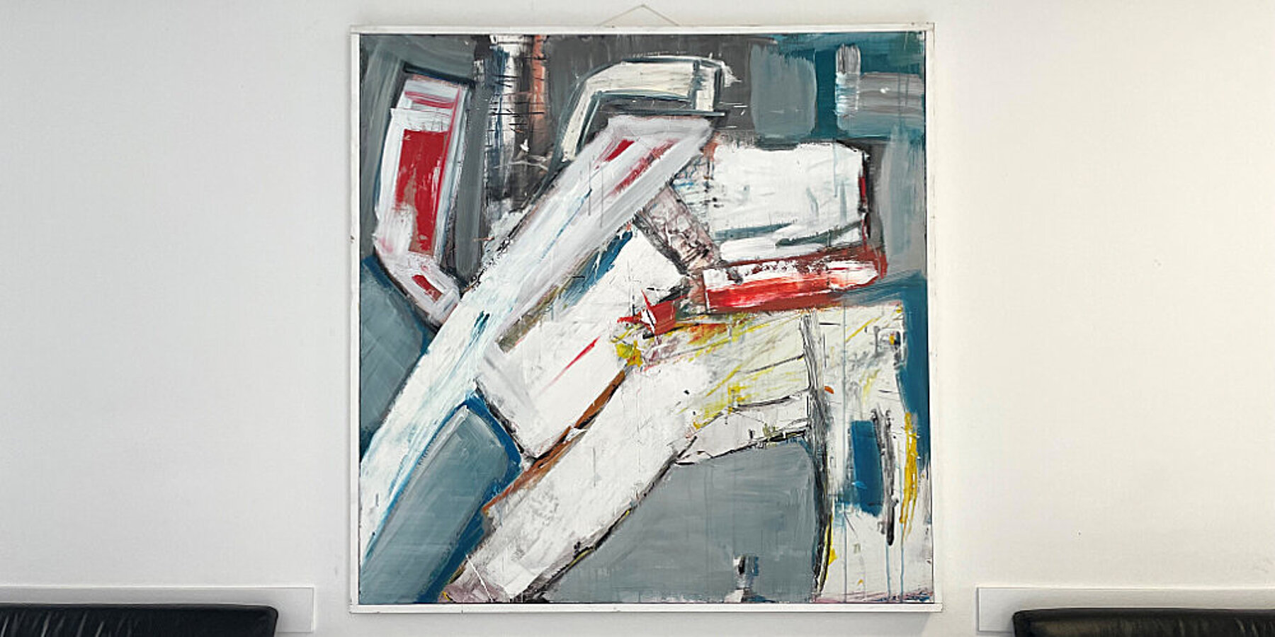 Foto eines abstrakten Wandbilds